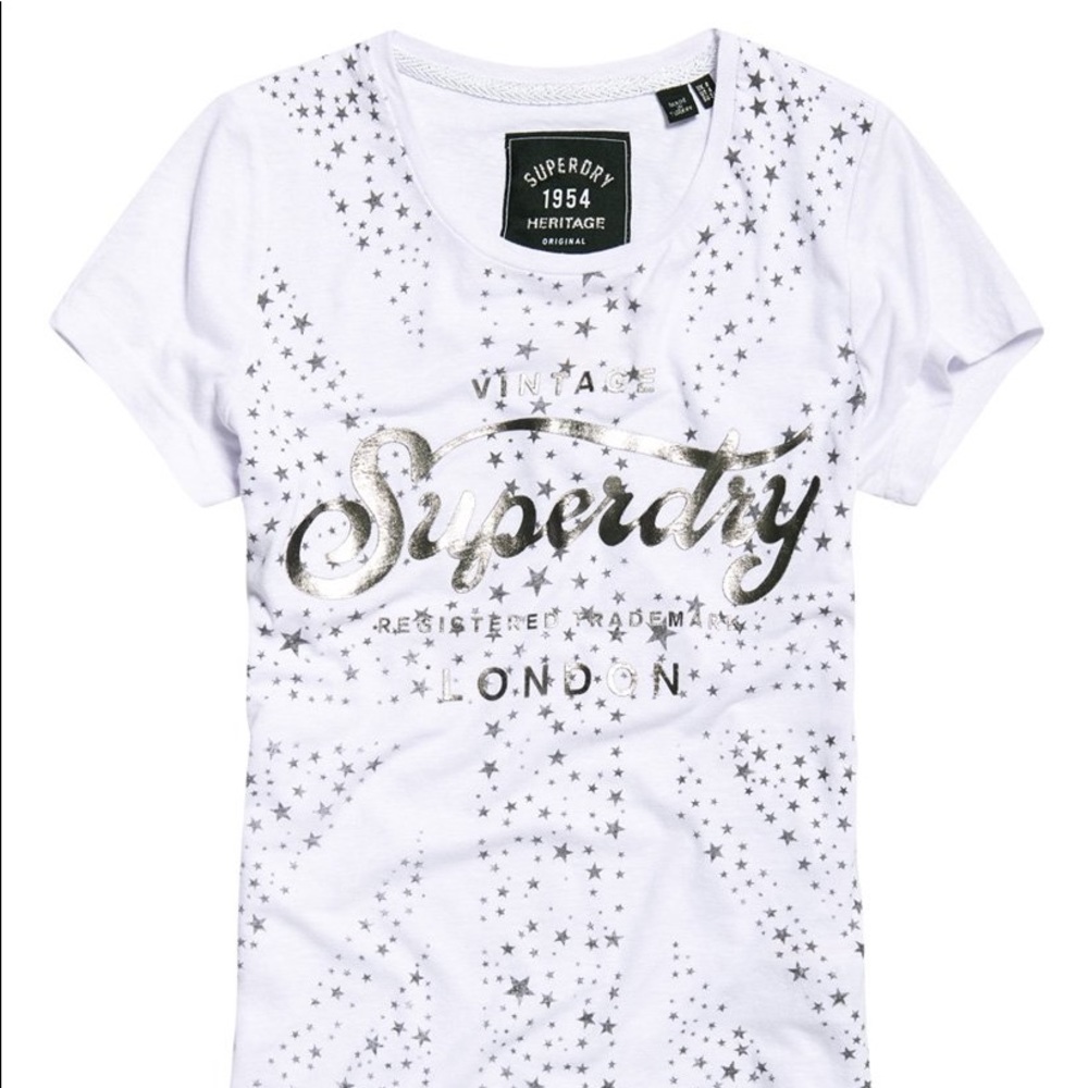 NEW Superdry Vintage White T Shirt. W/O Tags NEW